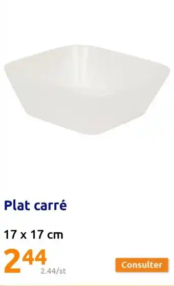 Action Plat Carrè 17 x 17 cm offre