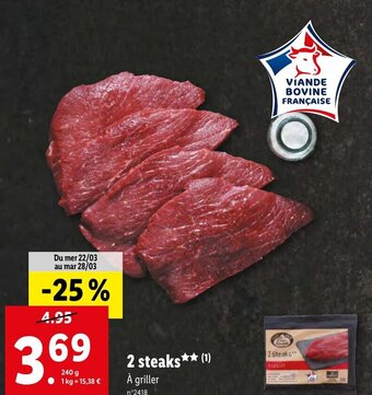 Lidl 2 Steaks offre