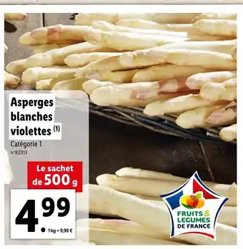 Lidl Asperges Blanches Violettes offre