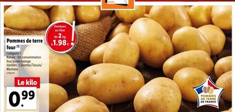 Lidl Pommes De Terre Four offre
