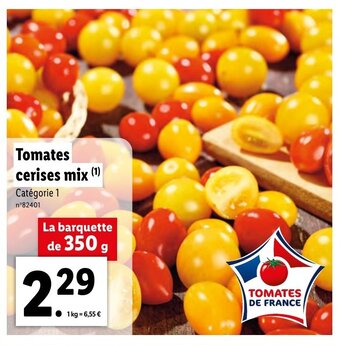 Lidl Tomates Cerises Mix offre