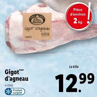 Lidl Gigot D'Agneau offre