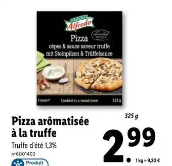 Lidl Pizza Arômatisée À La Truffe offre