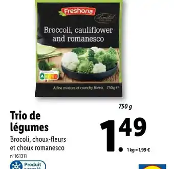 Lidl Trio De Légumes offre
