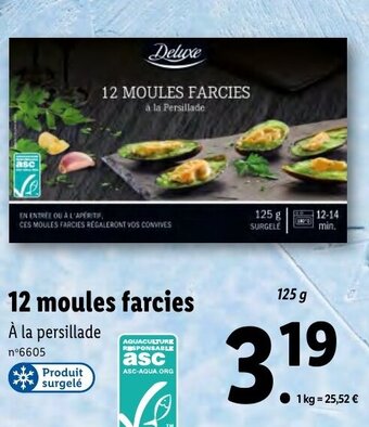 Lidl 12 Moules Farcies offre