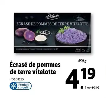 Lidl Ècrasé De Pommes De Terre Vitelotte offre