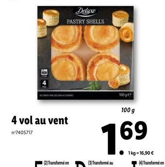 Lidl 4 Vol Au Vent offre