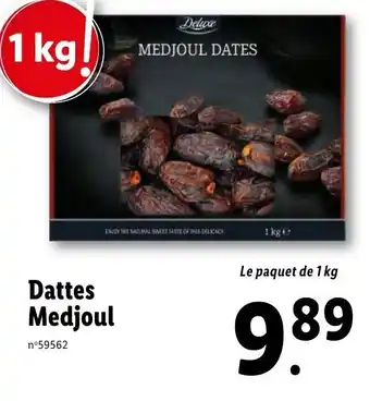 Lidl Dattes Medjoul offre