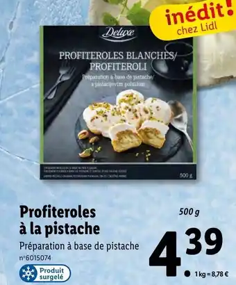 Lidl Profiteroles À La Pistache offre