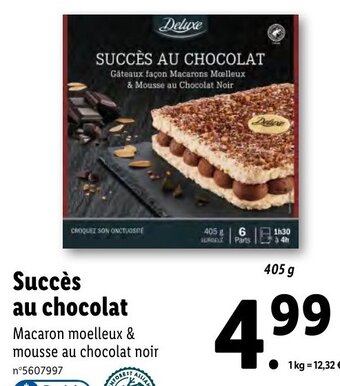 Lidl Succés Au Chocolat offre