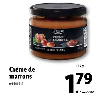 Lidl Créme De Marrons offre