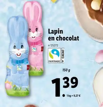 Lidl Lapin en Chocolat offre