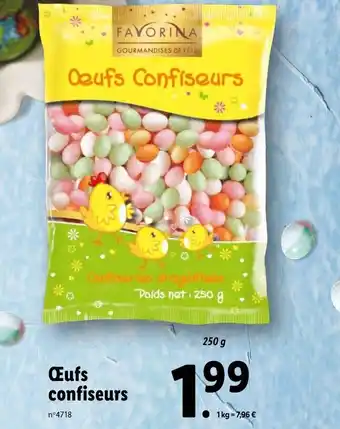 Lidl Œufs Confiseurs offre