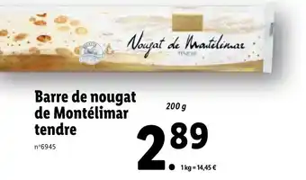 Barre de Nougat De Montélimar Tendre