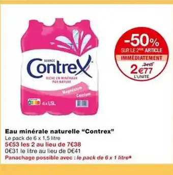 Monoprix Eau minérale naturelle offre
