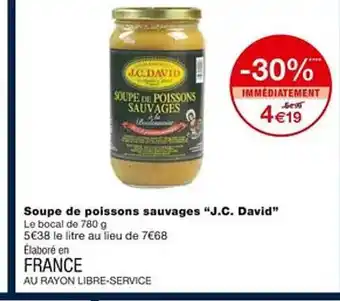 Monoprix Soupe de poissons sauvages offre