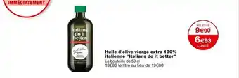 Huile d'olive vierge extra 100% italienne