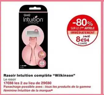 Monoprix Rasoir intuition complète offre