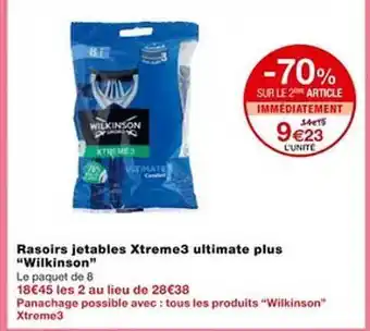 Rasoirs jetables xtreme3 ultimate plus