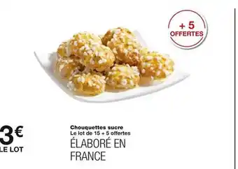 Monoprix Chouquettes sucre offre