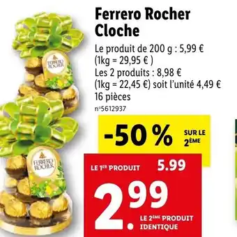 Lidl Ferrero Rocher Cloche offre