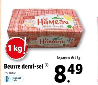 Lidl Beurre Demi-Sel offre