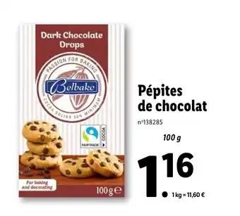 Lidl Pépites de Chocolat offre