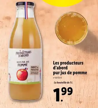Les Producteurs d'Abord Pur Jus Pomme