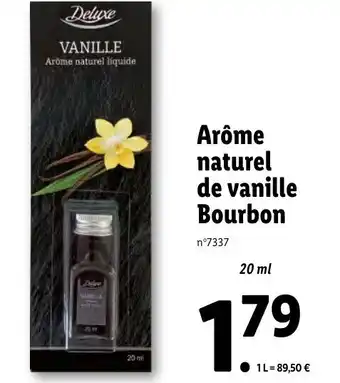 Lidl Arôme Naturel De Vanille Bourbon offre