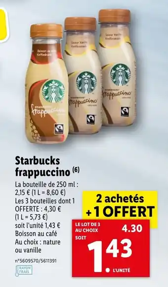 Starbucks frappuccino