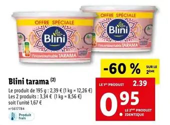 Lidl Blini Tarama offre