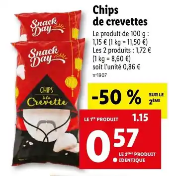 Lidl Chips De Crevettes offre