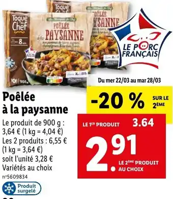 PoĂȘlĂ© Ă La Paysanne