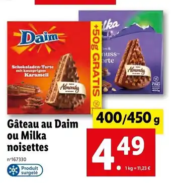 Gâteau au Daim ou Milka Noisettes