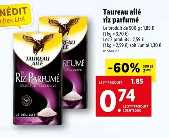 Lidl Taureau Ailé riz parfumé offre