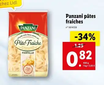 Lidl Panzani pâtes fraiches offre