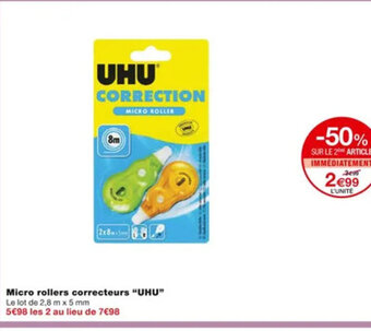 Monoprix Micro Rollers Correcteurs Uhu offre