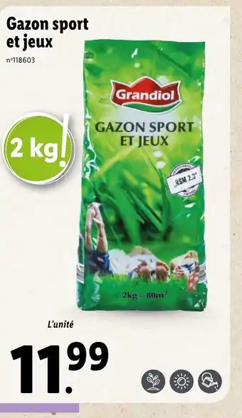 Lidl Gazon Sport Beaux Jours offre