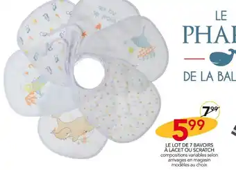 Stokomani Le Lot de 7 Bavoirs à Lace ou Scratch offre