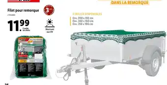 Lidl Filet Pour Remorque offre