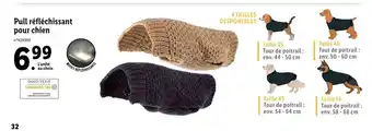 Lidl Pull Réfléchissant Pour Chien offre