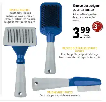 Lidl Brosse Ou Peigne Pour Animaux offre
