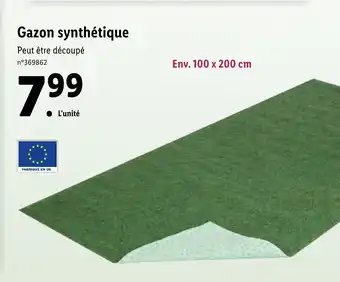 Lidl Gazon Synthétique offre