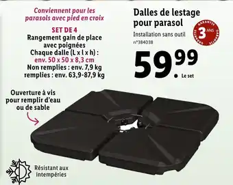 Dalles De Lestage Pour Parasol
