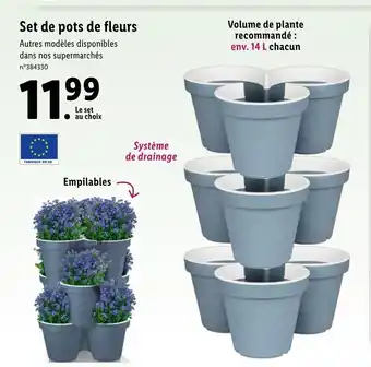 Lidl Set De Pots De Fleurs offre