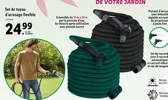 Lidl Set De Tuyau D'Arrosage Flexible offre
