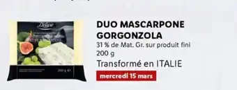 Lidl Duo Mascarpone Gorgonzola offre