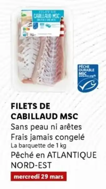 Lidl Filets Cabillaud MSC offre