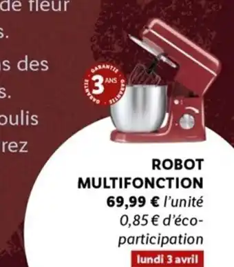 Lidl Robot Multifonction offre