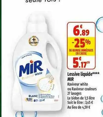 Lessive liquide mir